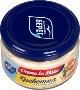 Креветка рубленная в сырном соусе Creme La Mare 165г ст/б