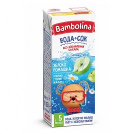 Вода + Сок Бамболина яблоко, ромашка с 5мес. 0,2л