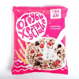 Отруби Хрустящие Еда на Да пшеничные с кальцием 120гр