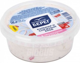 Кальмар и снежный краб в чесночном соусе 300гр Балтийский Берег