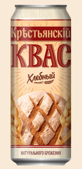 Квас Крестьянский 0,45л ж/б Хлебный