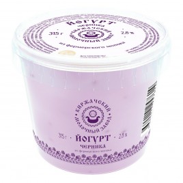 БЗМЖ Йогурт Черника 2,8% 315г КМЗ