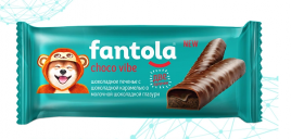 Печенье Фантола с карамелью в молочн. шоколадн. глазури  50гр