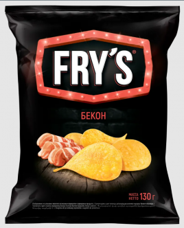 Картофельные чипсы Frys со вкусом бекон 130гр