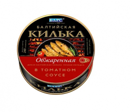 Килька Балтийская обжаренная в т/с Барс 240г ж/б с ключом