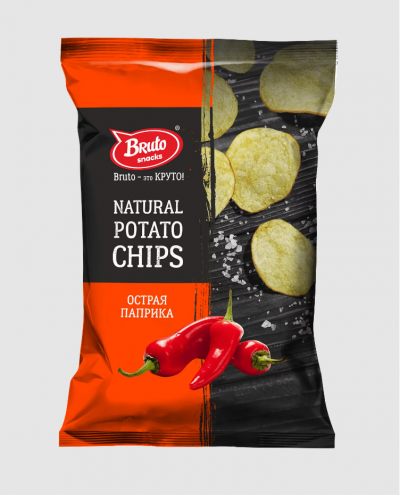 Бруто NPC Чипсы Острая паприка 130г