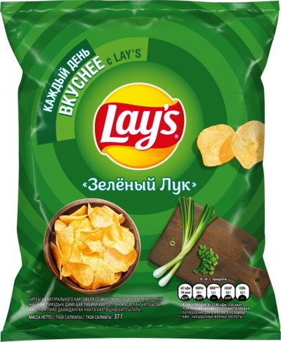 Чипсы Lay's Зеленый лук 37г