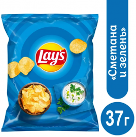 Чипсы Lay's  Сметана и зелень 37г