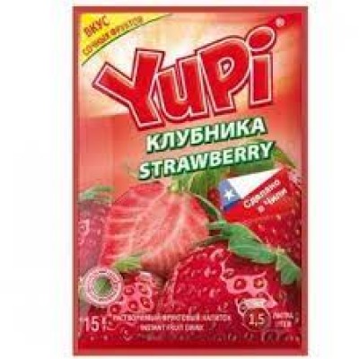 Растворимый напиток Yupi клубника 15гр.