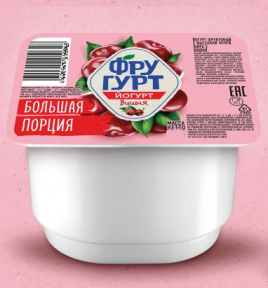 БЗМЖ Йогурт Фругурт Вишня 2% 240гр