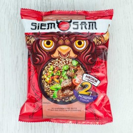 Лапша быстрого приготовления говядина барбекю 90гр. Сим Сам пакет