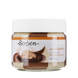 Паста кунжутная с темным и белым шоколадом Sorbon 300гр ст/б