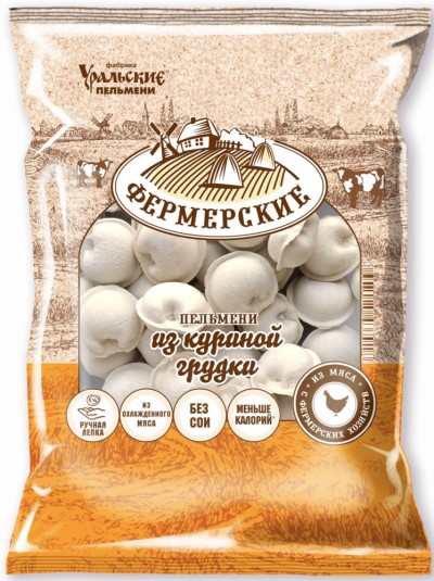 Пельмени Фермерские из куриной грудки зам. 700гр ФУП