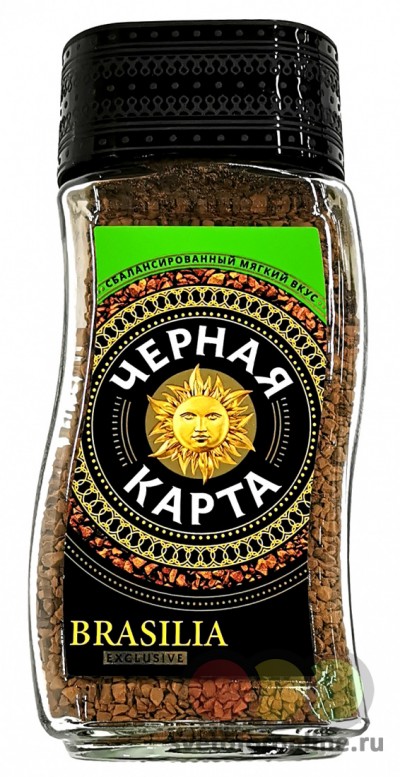 Кофе Черная карта Эксклюзив Бразилия 190г ст/б