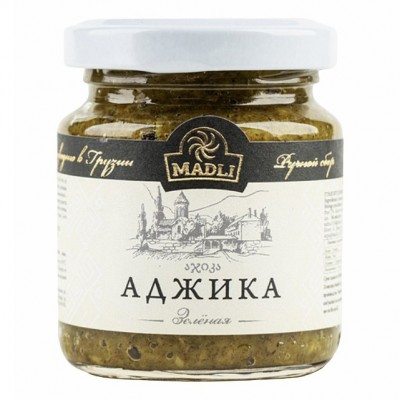 Аджика зеленая 120гр ст/б Мадли