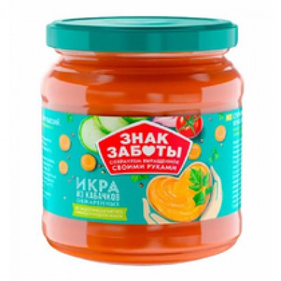 Икра из обжаренных кабачков 400гр ст/б Знак Заботы