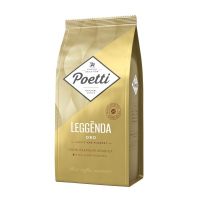 Кофе Poetti Leggenda Oro жареный в зернах 1000гр м/у