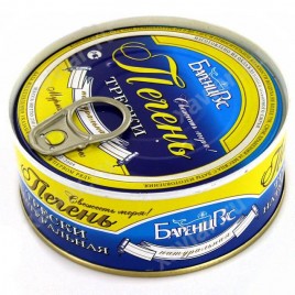 Печень трески  натуральная 230гр ж/б ключ БаренцРус