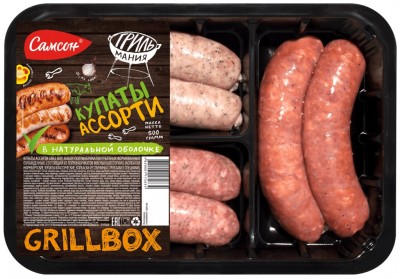 Купаты Ассорти Гриль Бокс охл. лот. 500гр Самсон