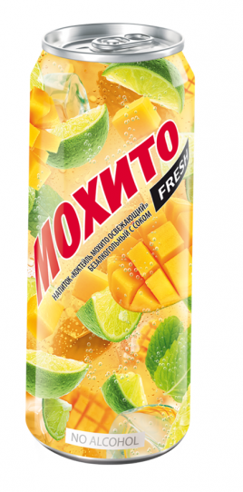 Напиток Коктейль Мохито освежающее манго 0,450л ж/б