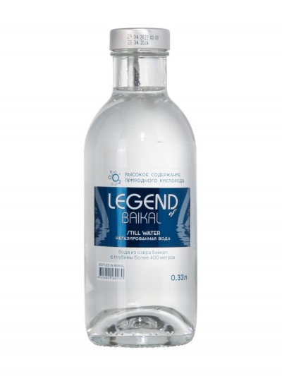 Вода Легенда Байкала негаз. 0,33л ст/б