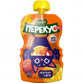 Пюре Сочный Перекус мультифрукт 140гр пауч