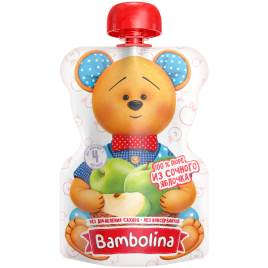 Пюре из яблок Бамболина 90гр пауч