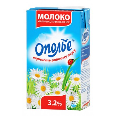 БЗМЖ Молоко Ополье ультрапаст. 3,2% 950гр тба
