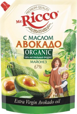 Майонез Mr.Ricco с маслом авокадо 800мл.