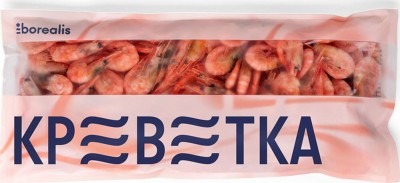 Креветка северная неразделанная зам. 800гр Borealis