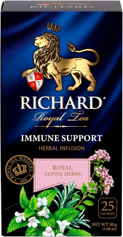 Чай Richard Royal Alpine Herbs Immune Support 1,2*25*12 с ярл. в конверте