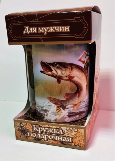 Чай черный Эбигейл с кружкой для мужчин Рыбаку №4 50гр