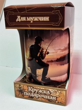 Чай черный Эбигейл с кружкой для мужчин Рыбаку №5 50гр