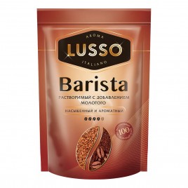 Кофе Луссо Бариста растворимый 75г дой-пак