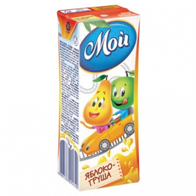 Нектар  Мой  Яблочно-грушевый 0,2л